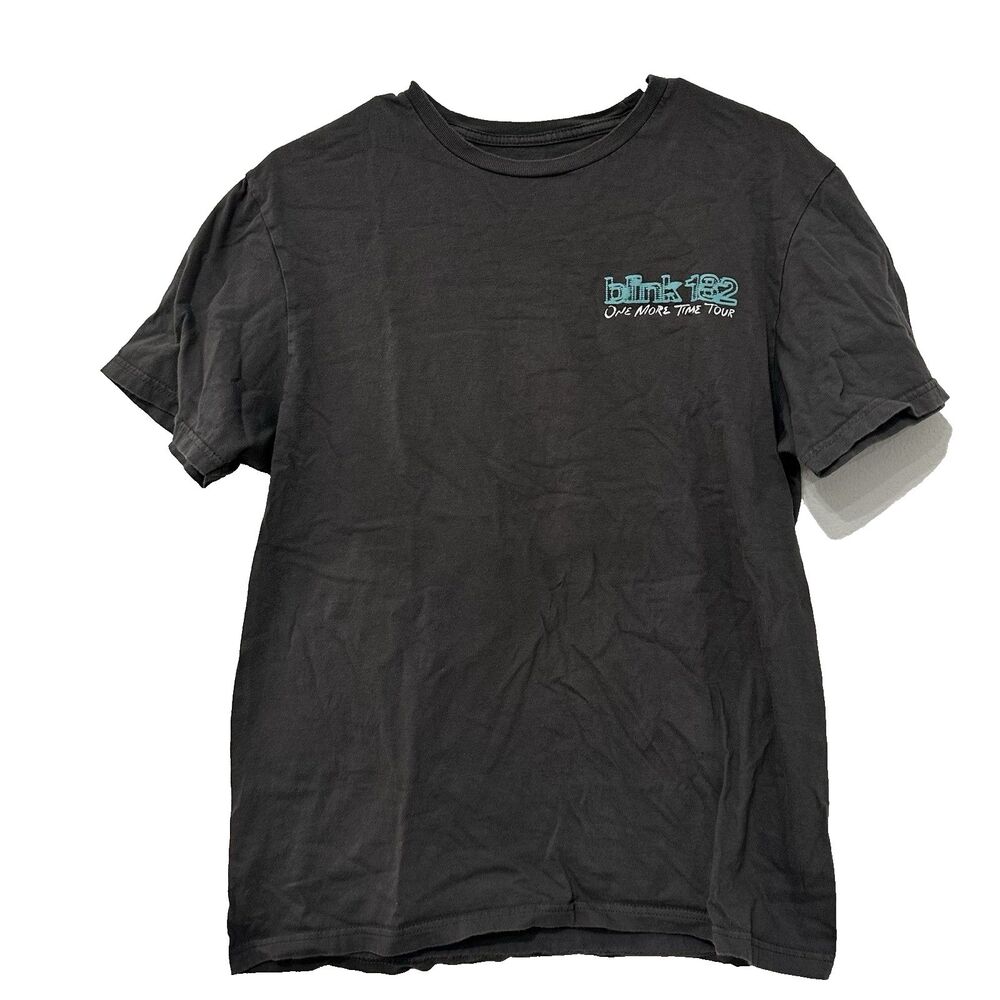 Blink 182 Tour Shirt 2024 Official One More Time Tour Gray Blue Size Medium